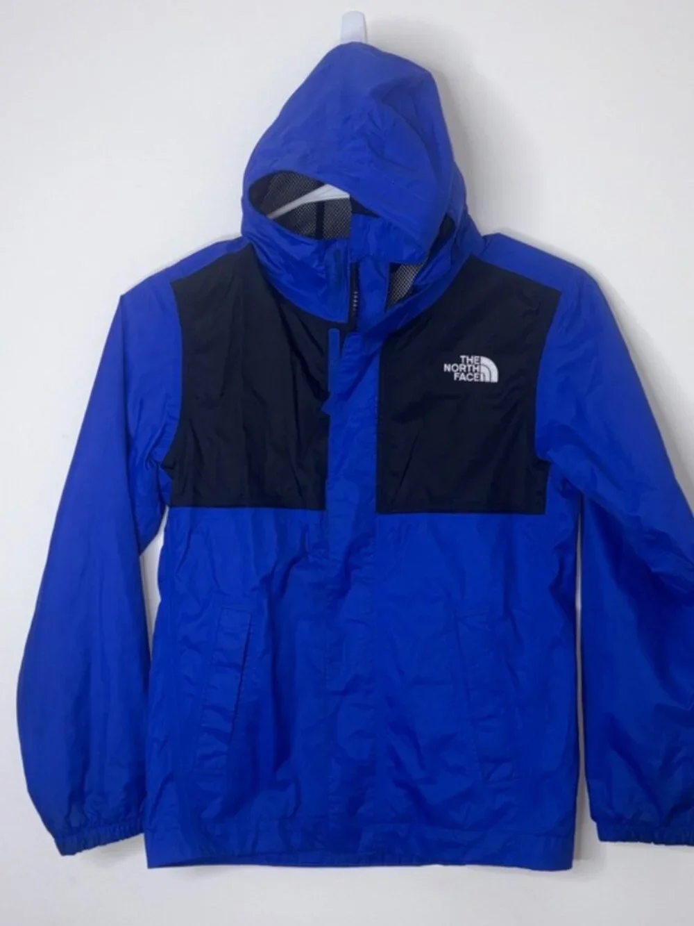 LIKE NEW The North Face Blue DryVent Rain Jacket | Size S (7/8) Blue Black Zip